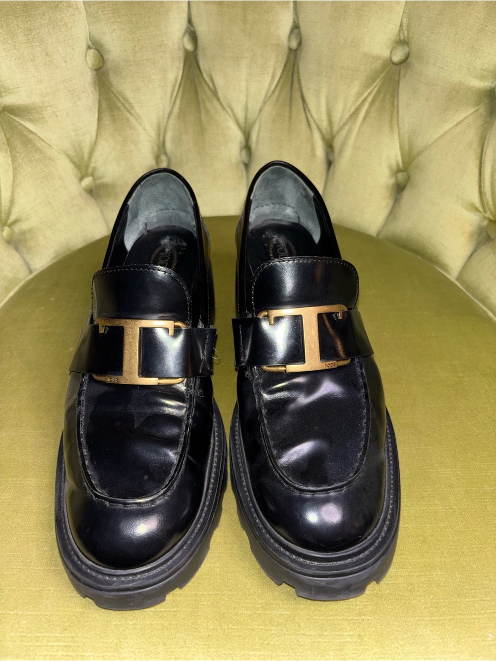 Tod’s Buckle Moc Toe Loafer (Women) Size EU 42 US 12